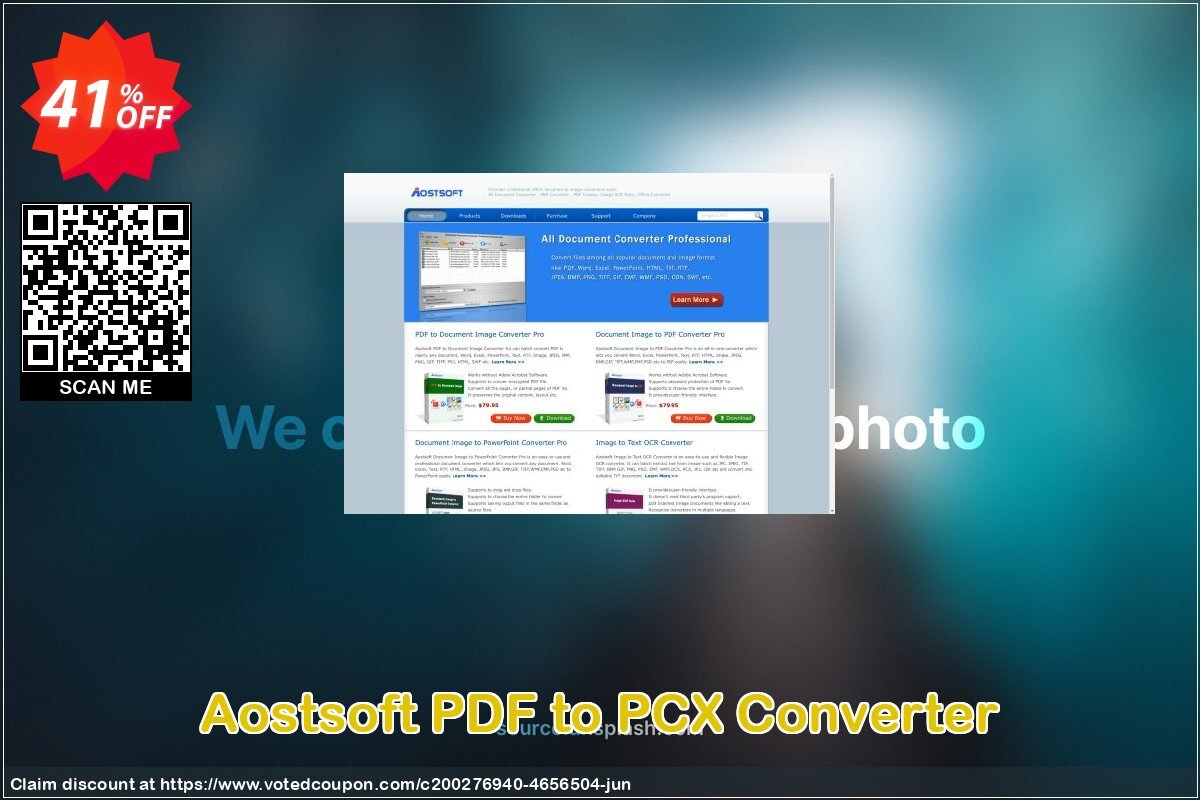 Aostsoft PDF to PCX Converter Coupon, discount Aostsoft PDF to PCX Converter Amazing promotions code 2024. Promotion: Amazing promotions code of Aostsoft PDF to PCX Converter 2024
