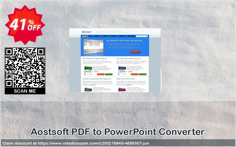 Aostsoft PDF to PowerPoint Converter Coupon, discount Aostsoft PDF to PowerPoint Converter Imposing offer code 2024. Promotion: Imposing offer code of Aostsoft PDF to PowerPoint Converter 2024