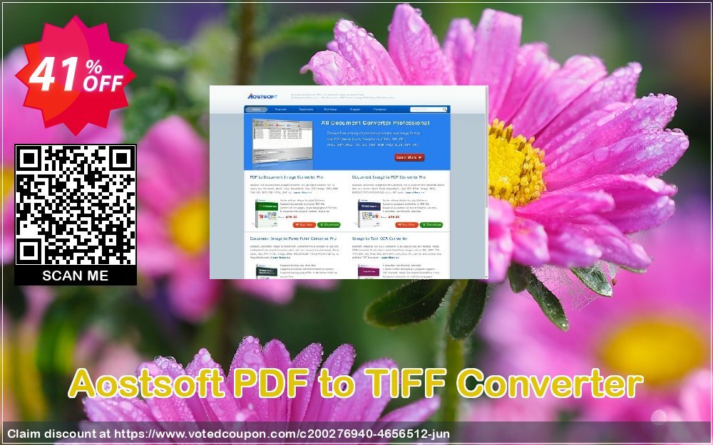 Aostsoft PDF to TIFF Converter Coupon, discount Aostsoft PDF to TIFF Converter Dreaded sales code 2024. Promotion: Dreaded sales code of Aostsoft PDF to TIFF Converter 2024