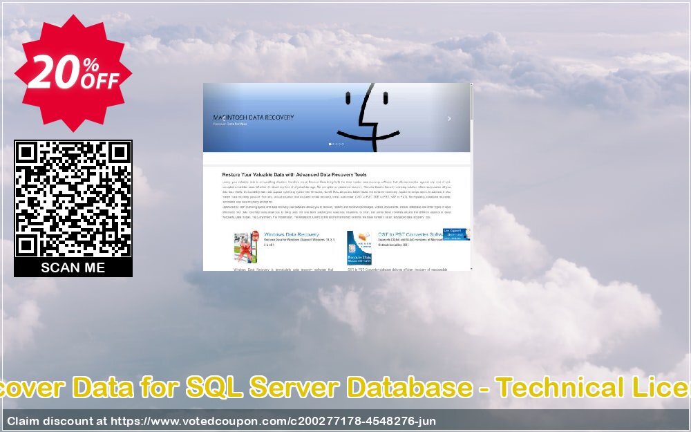 Recover Data for SQL Server Database - Technical Plan Coupon, discount Recover Data for SQL Server Database - Technical License Wondrous promotions code 2024. Promotion: Wondrous promotions code of Recover Data for SQL Server Database - Technical License 2024