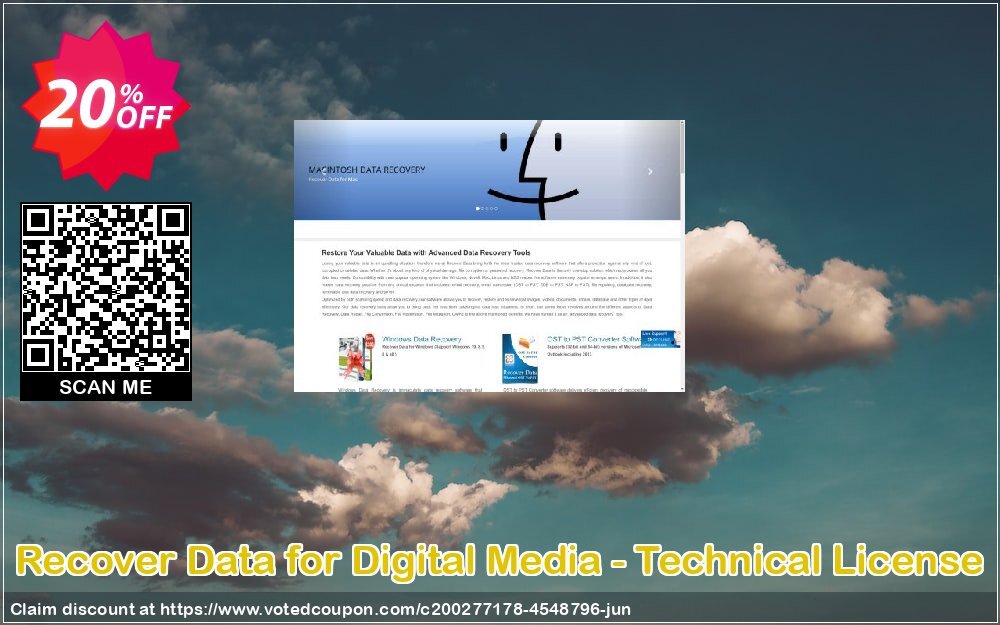 Recover Data for Digital Media - Technical Plan Coupon, discount Recover Data for Digital Media - Technical License Staggering deals code 2024. Promotion: Staggering deals code of Recover Data for Digital Media - Technical License 2024