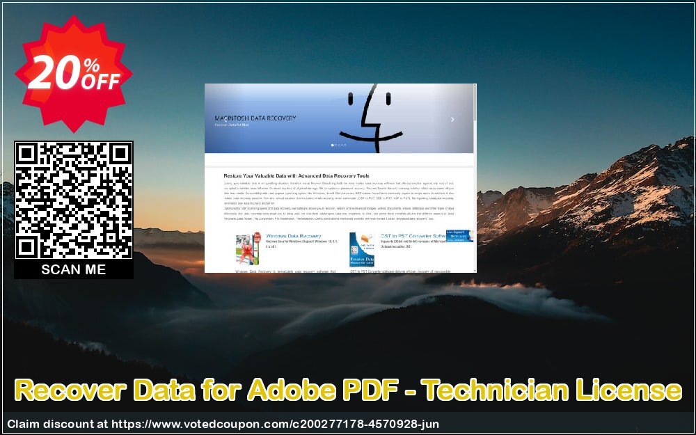 Recover Data for Adobe PDF - Technician Plan Coupon, discount Recover Data for Adobe PDF - Technician License Dreaded promotions code 2024. Promotion: Dreaded promotions code of Recover Data for Adobe PDF - Technician License 2024