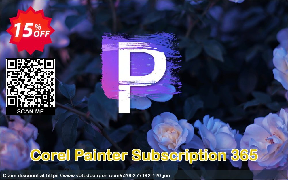 Corel Painter Subscription 365 Coupon, discount 15% OFF Corel Painter Subscription 365, verified. Promotion: Awesome deals code of Corel Painter Subscription 365, tested & approved