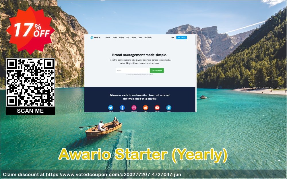 Awario Starter, Yearly  Coupon, discount Awario Starter Impressive promotions code 2024. Promotion: Impressive promotions code of Awario Starter 2024
