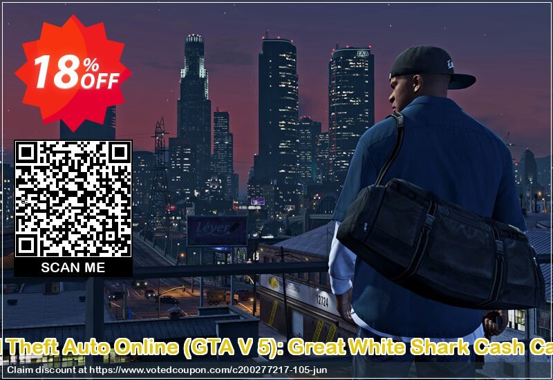 Grand Theft Auto Online, GTA V 5 : Great White Shark Cash Card PC Coupon Code Jun 2024, 18% OFF - VotedCoupon