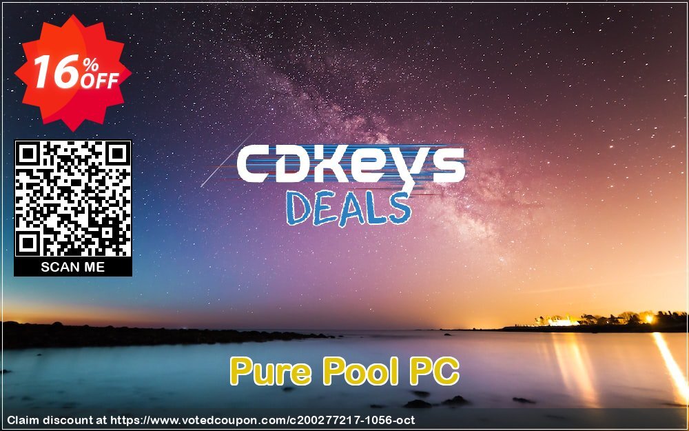 Pure Pool PC Coupon, discount Pure Pool PC Deal. Promotion: Pure Pool PC Exclusive offer 