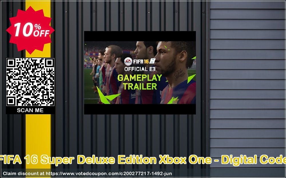 FIFA 16 Super Deluxe Edition Xbox One - Digital Code Coupon Code Jun 2024, 10% OFF - VotedCoupon