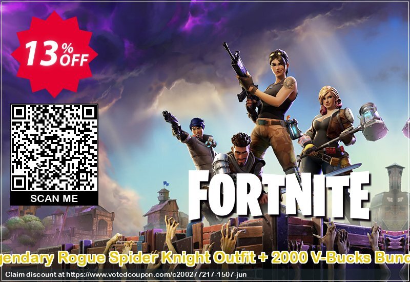Fortnite: Legendary Rogue Spider Knight Outfit + 2000 V-Bucks Bundle Xbox One Coupon, discount Fortnite: Legendary Rogue Spider Knight Outfit + 2000 V-Bucks Bundle Xbox One Deal. Promotion: Fortnite: Legendary Rogue Spider Knight Outfit + 2000 V-Bucks Bundle Xbox One Exclusive offer 