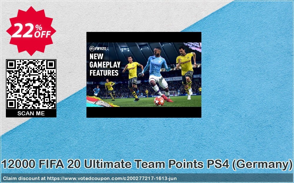 12000 FIFA 20 Ultimate Team Points PS4, Germany  Coupon, discount 12000 FIFA 20 Ultimate Team Points PS4 (Germany) Deal. Promotion: 12000 FIFA 20 Ultimate Team Points PS4 (Germany) Exclusive offer 