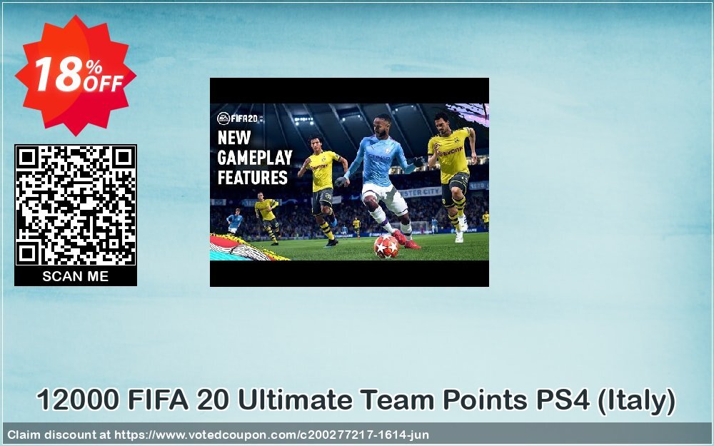 12000 FIFA 20 Ultimate Team Points PS4, Italy  Coupon, discount 12000 FIFA 20 Ultimate Team Points PS4 (Italy) Deal. Promotion: 12000 FIFA 20 Ultimate Team Points PS4 (Italy) Exclusive offer 