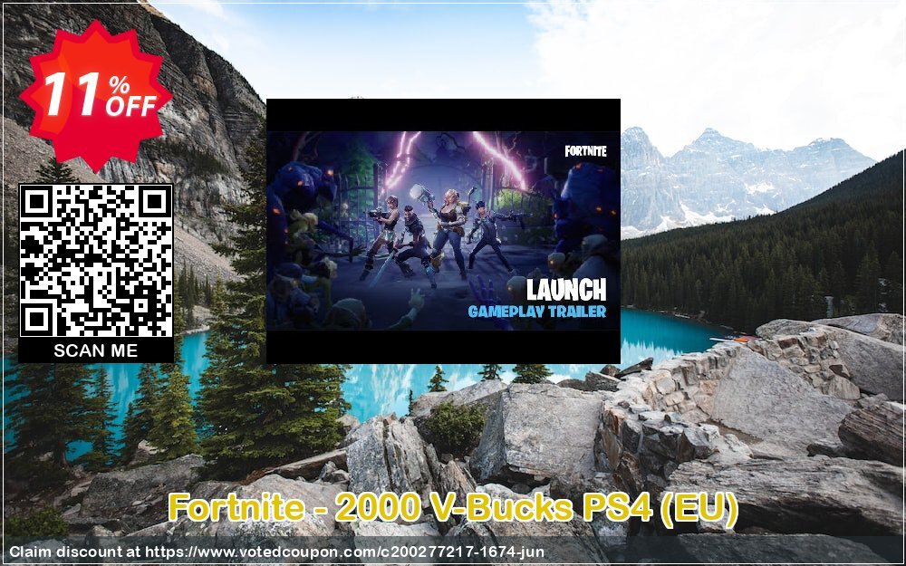Fortnite - 2000 V-Bucks PS4, EU  Coupon, discount Fortnite - 2000 V-Bucks PS4 (EU) Deal. Promotion: Fortnite - 2000 V-Bucks PS4 (EU) Exclusive offer 