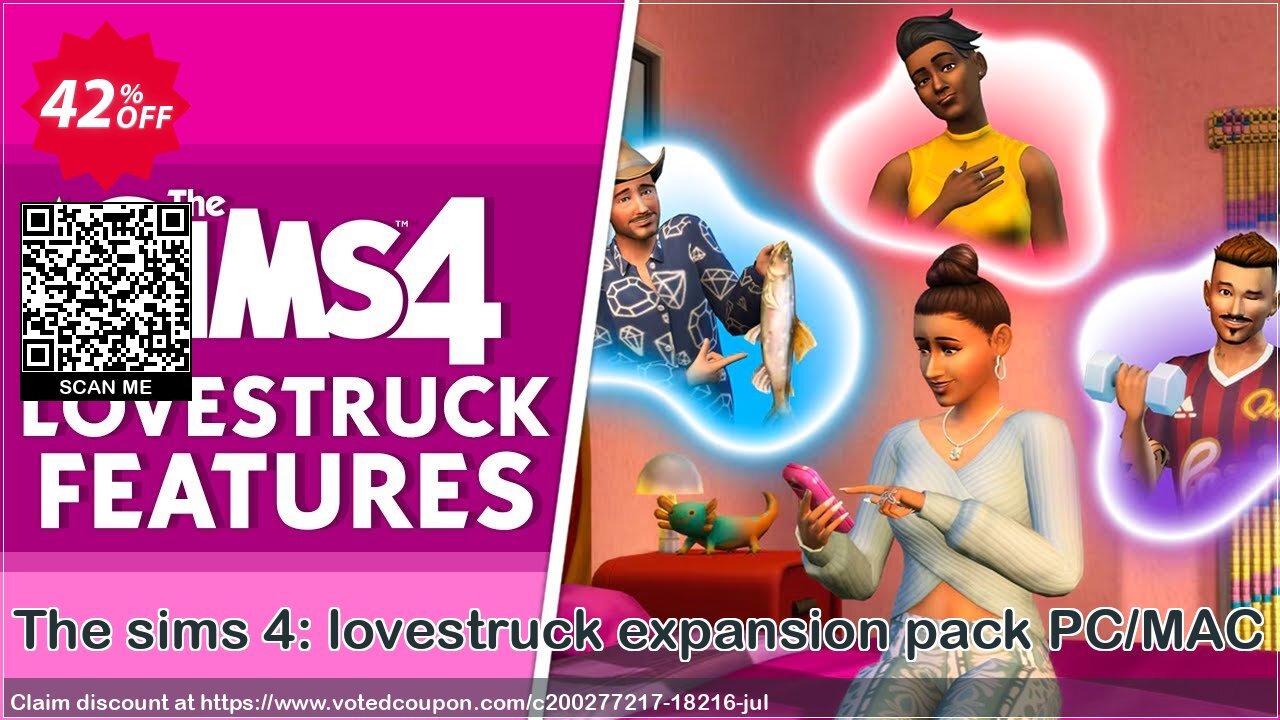 The sims 4: lovestruck expansion pack PC/MAC Coupon, discount 40% OFF The sims 4: lovestruck expansion pack PC/MAC, verified. Promotion: Amazing discounts code of The sims 4: lovestruck expansion pack PC/MAC, tested & approved