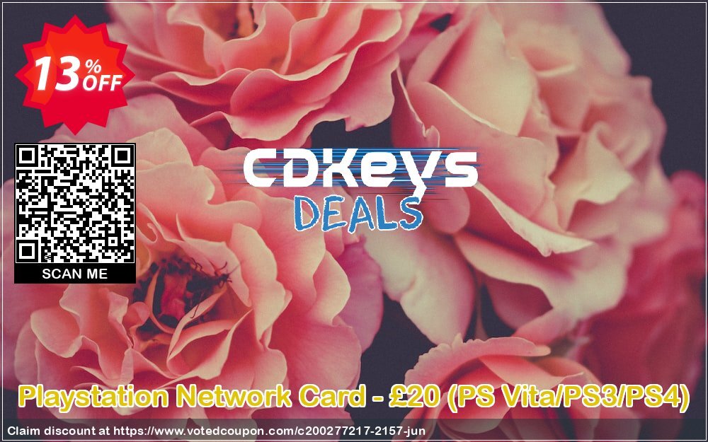 PS Network Card - £20, PS Vita/PS3/PS4 