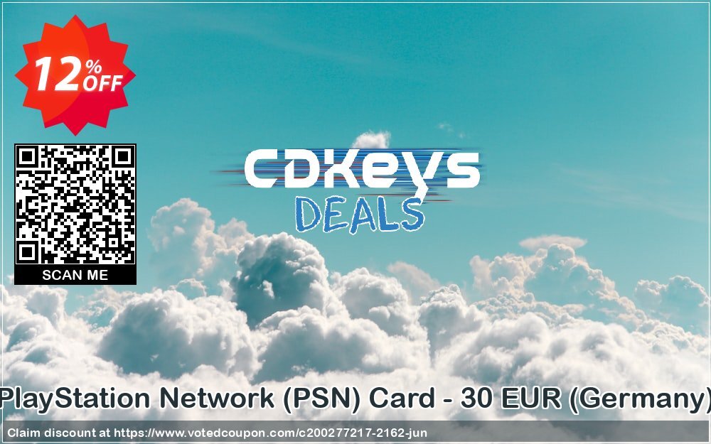 PS Network, PSN Card - 30 EUR, Germany 