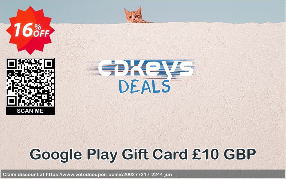 Google Play Gift Card £10 GBP