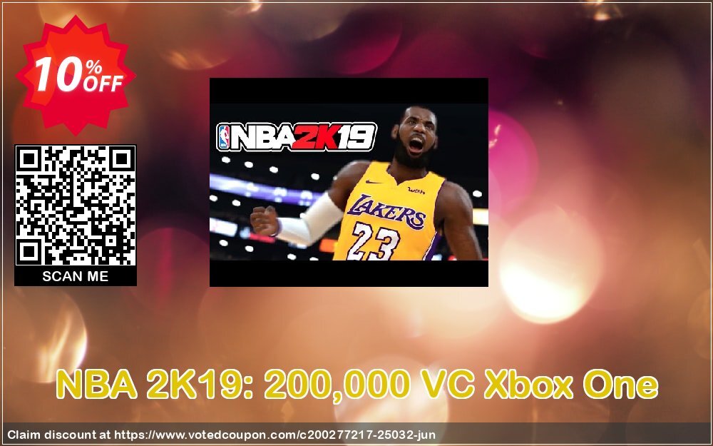 NBA 2K19: 200,000 VC Xbox One