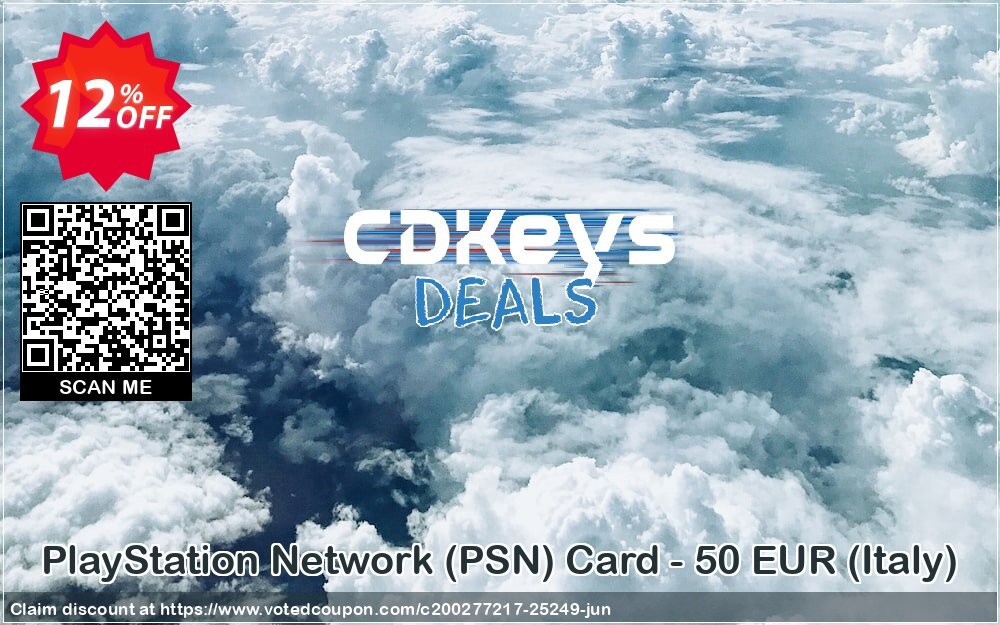 PS Network, PSN Card - 50 EUR, Italy 