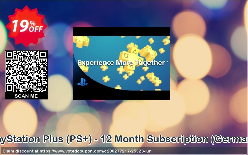 PS Plus, PS+ - 12 Month Subscription, Germany  Coupon Code Jun 2024, 19% OFF - VotedCoupon