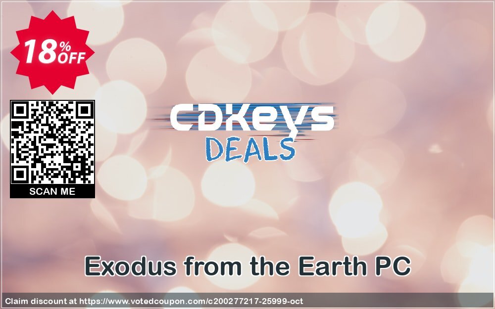 Exodus from the Earth PC Coupon, discount Exodus from the Earth PC Deal. Promotion: Exodus from the Earth PC Exclusive offer 