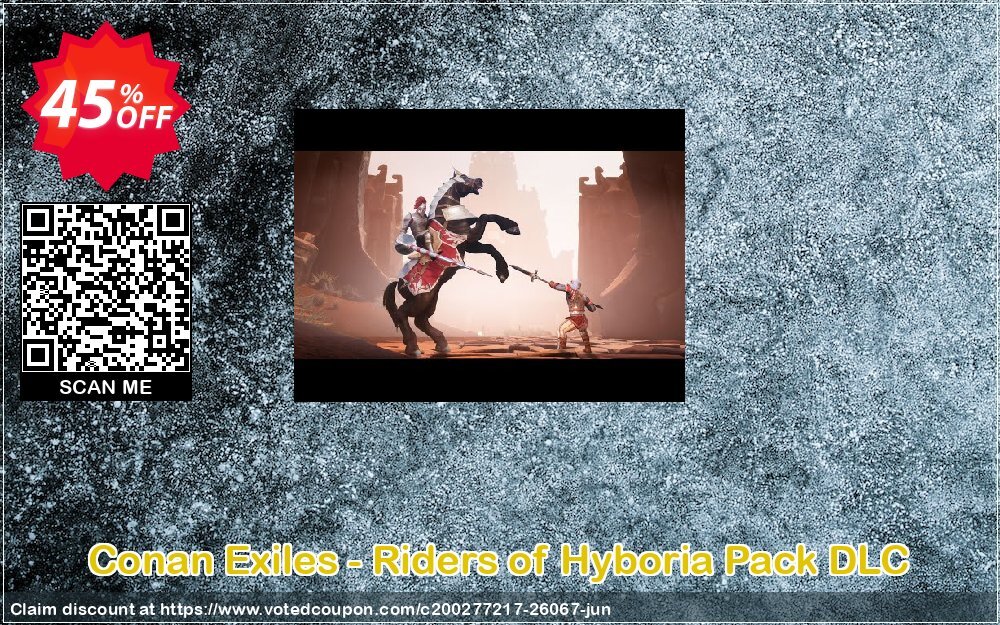 Conan Exiles - Riders of Hyboria Pack DLC Coupon, discount Conan Exiles - Riders of Hyboria Pack DLC Deal. Promotion: Conan Exiles - Riders of Hyboria Pack DLC Exclusive offer 