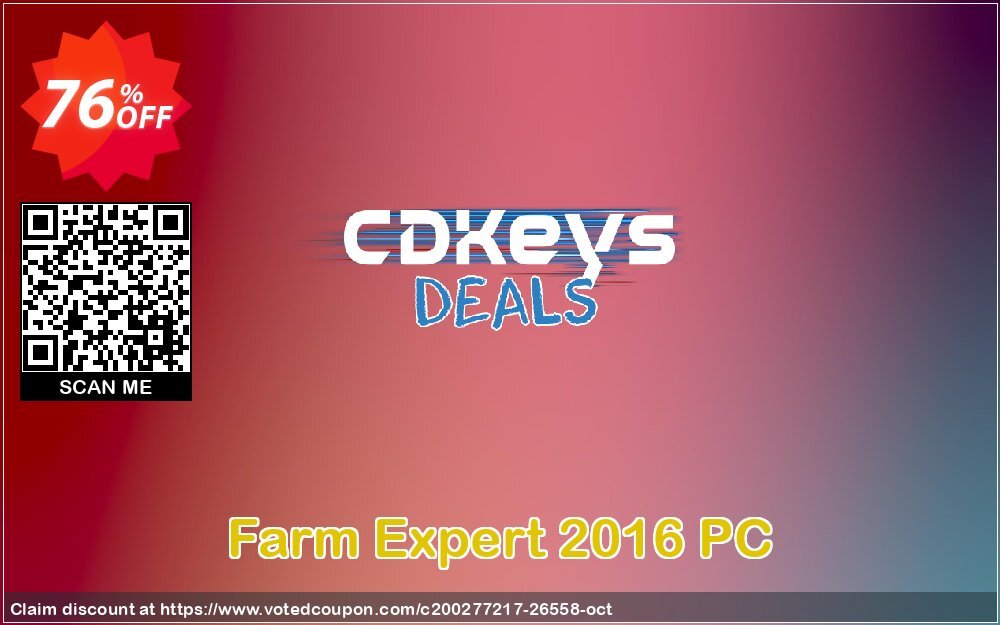 Farm Expert 2016 PC Coupon, discount Farm Expert 2016 PC Deal. Promotion: Farm Expert 2016 PC Exclusive Easter Sale offer 