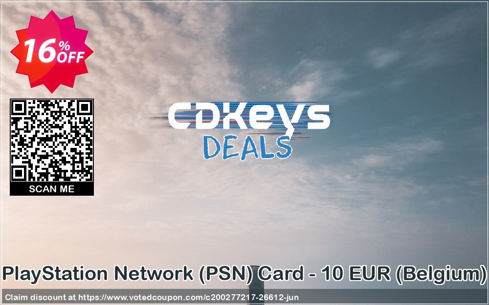 PS Network, PSN Card - 10 EUR, Belgium 