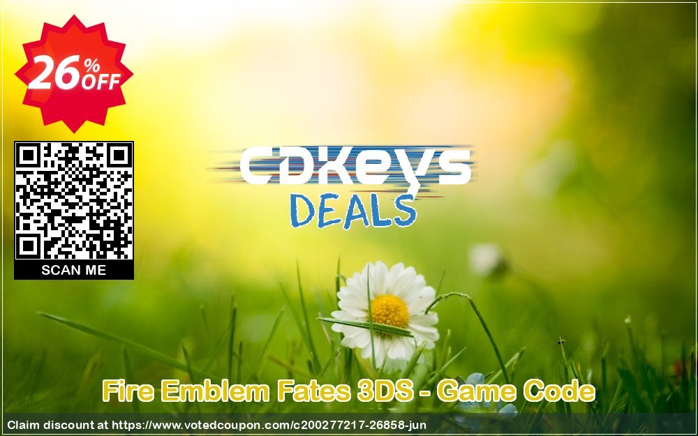 Fire Emblem Fates 3DS - Game Code Coupon, discount Fire Emblem Fates 3DS - Game Code Deal. Promotion: Fire Emblem Fates 3DS - Game Code Exclusive Easter Sale offer 