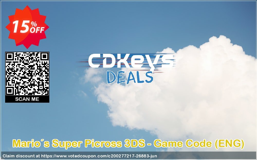 Mario´s Super Picross 3DS - Game Code, ENG  Coupon, discount Mario´s Super Picross 3DS - Game Code (ENG) Deal. Promotion: Mario´s Super Picross 3DS - Game Code (ENG) Exclusive Easter Sale offer 
