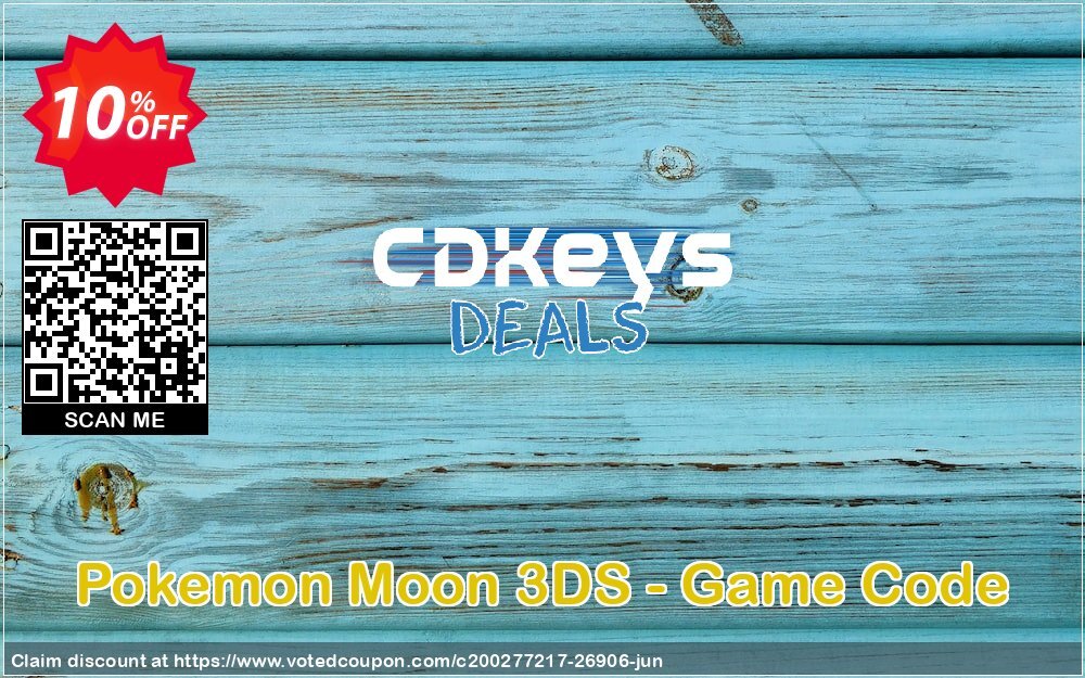 Pokemon Moon 3DS - Game Code Coupon, discount Pokemon Moon 3DS - Game Code Deal. Promotion: Pokemon Moon 3DS - Game Code Exclusive Easter Sale offer 
