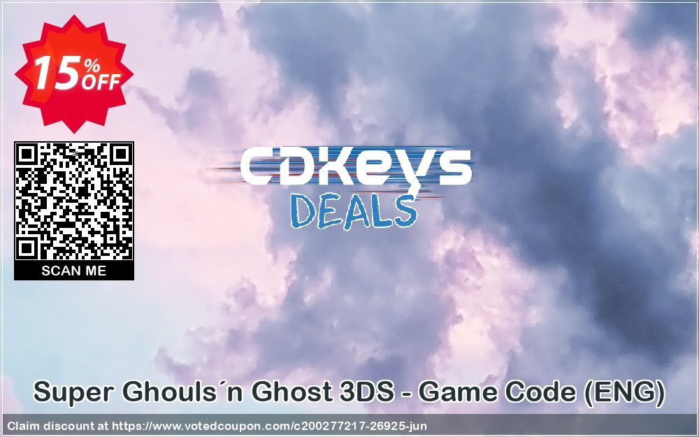 Super Ghouls´n Ghost 3DS - Game Code, ENG  Coupon, discount Super Ghouls´n Ghost 3DS - Game Code (ENG) Deal. Promotion: Super Ghouls´n Ghost 3DS - Game Code (ENG) Exclusive Easter Sale offer 
