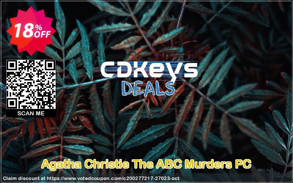 Agatha Christie The ABC Murders PC Coupon, discount Agatha Christie The ABC Murders PC Deal. Promotion: Agatha Christie The ABC Murders PC Exclusive Easter Sale offer 