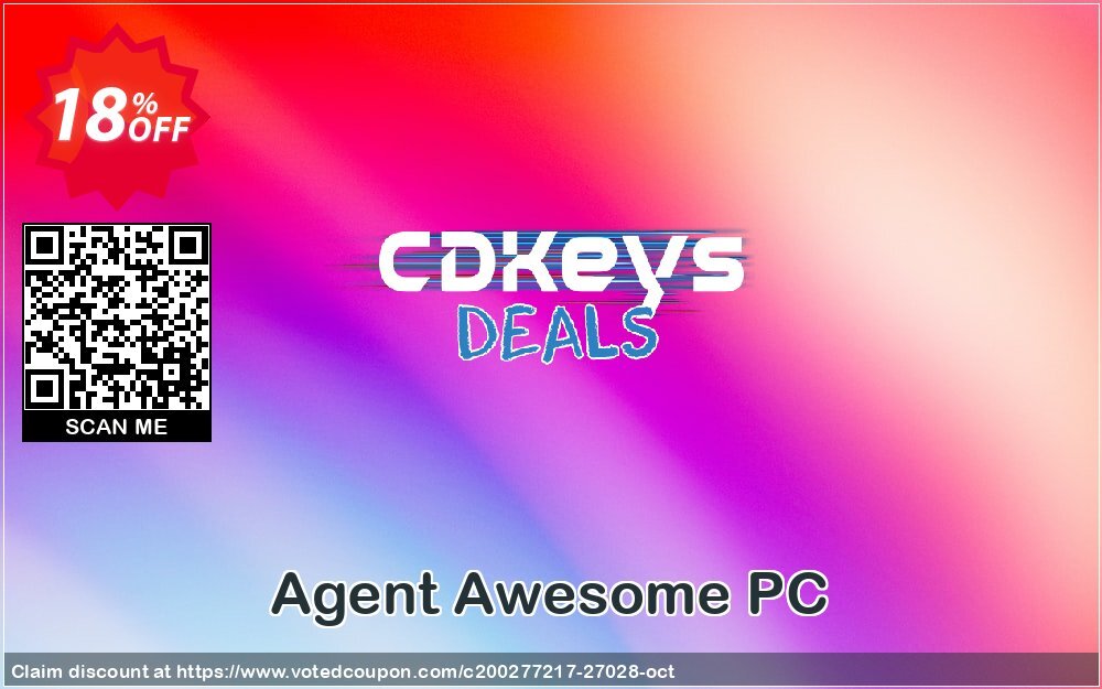 Agent Awesome PC Coupon, discount Agent Awesome PC Deal. Promotion: Agent Awesome PC Exclusive Easter Sale offer 