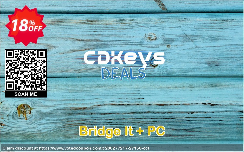 Bridge It + PC Coupon, discount Bridge It + PC Deal. Promotion: Bridge It + PC Exclusive Easter Sale offer 