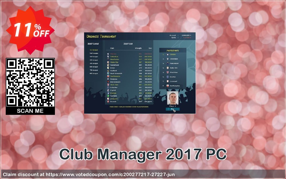 Club Manager 2017 PC Coupon, discount Club Manager 2017 PC Deal. Promotion: Club Manager 2017 PC Exclusive Easter Sale offer 