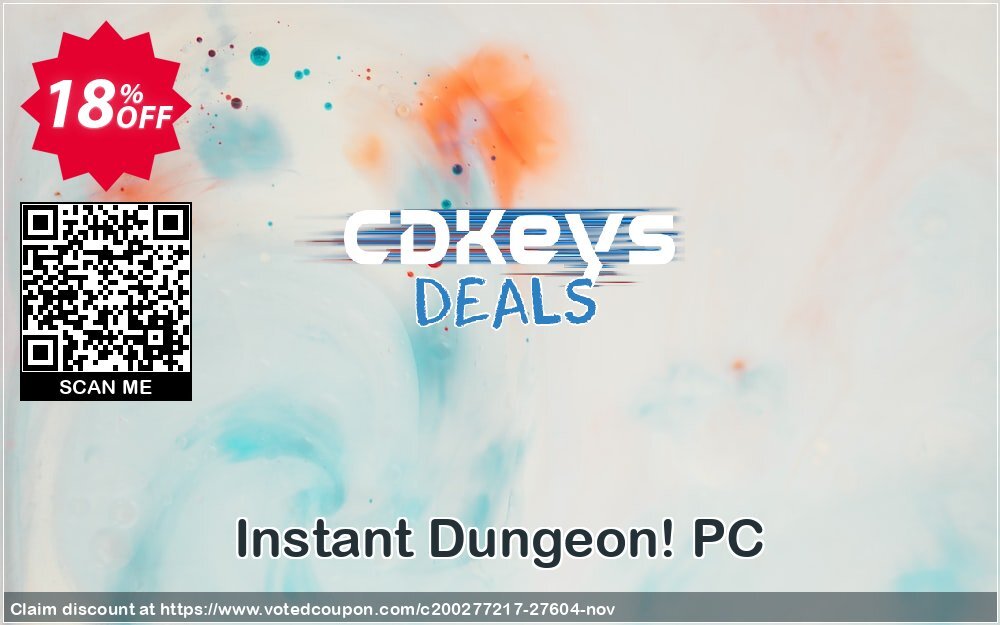 Instant Dungeon! PC Coupon, discount Instant Dungeon! PC Deal. Promotion: Instant Dungeon! PC Exclusive Easter Sale offer 