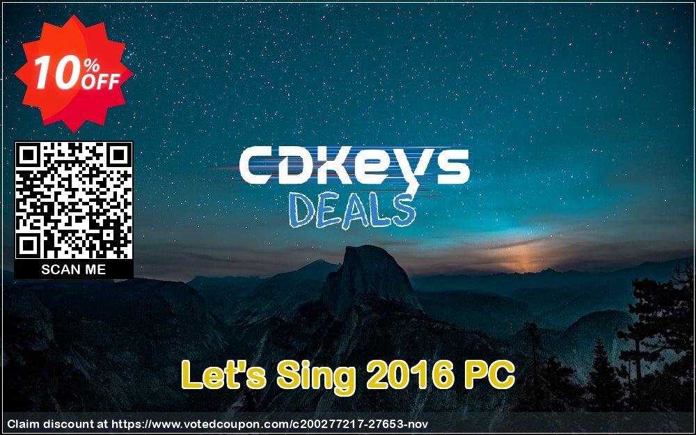 Let's Sing 2016 PC Coupon, discount Let's Sing 2016 PC Deal. Promotion: Let's Sing 2016 PC Exclusive Easter Sale offer 