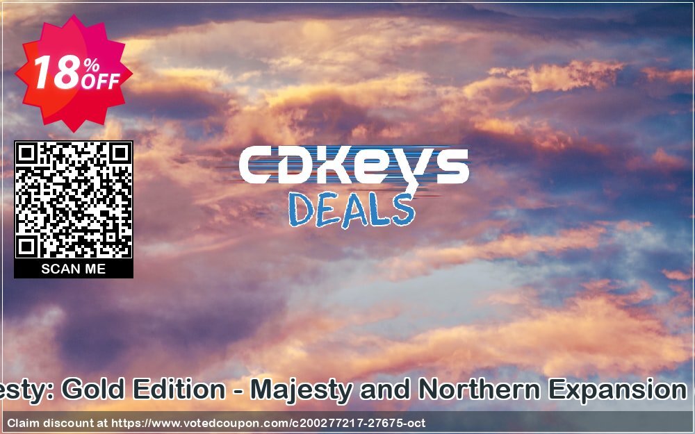 Majesty: Gold Edition - Majesty and Northern Expansion, PC  Coupon, discount Majesty: Gold Edition - Majesty and Northern Expansion (PC) Deal. Promotion: Majesty: Gold Edition - Majesty and Northern Expansion (PC) Exclusive Easter Sale offer 