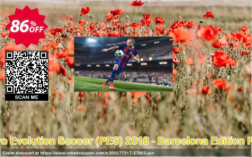 Pro Evolution Soccer, PES 2018 - Barcelona Edition PC Coupon Code Jun 2024, 86% OFF - VotedCoupon
