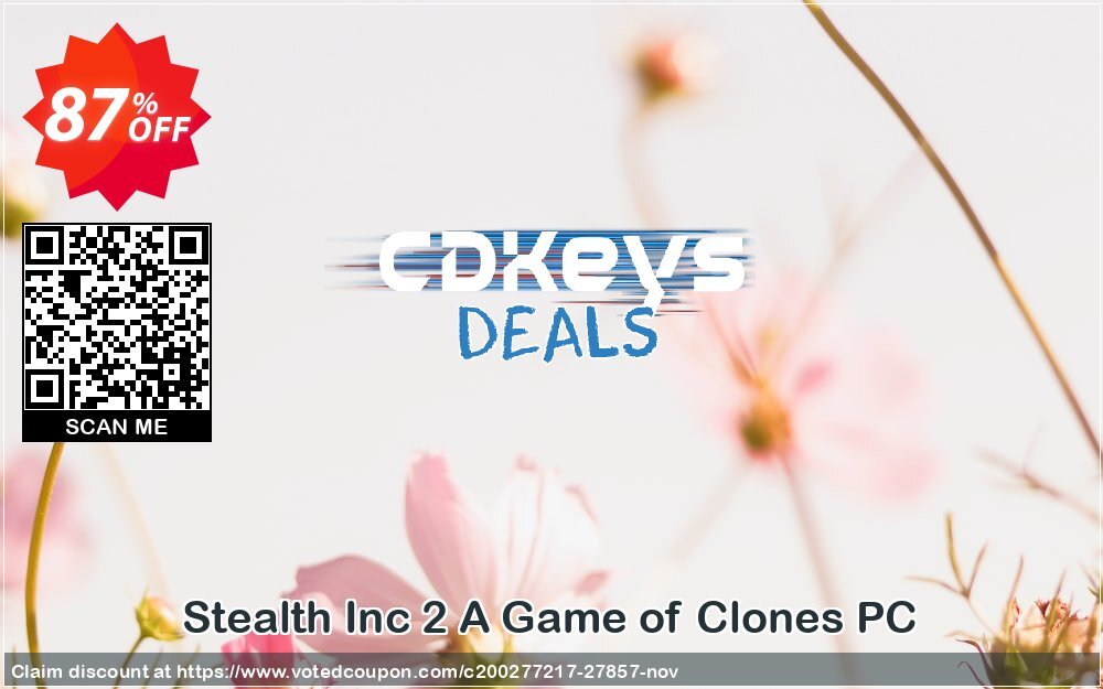 Stealth Inc 2 A Game of Clones PC Coupon, discount Stealth Inc 2 A Game of Clones PC Deal. Promotion: Stealth Inc 2 A Game of Clones PC Exclusive Easter Sale offer 