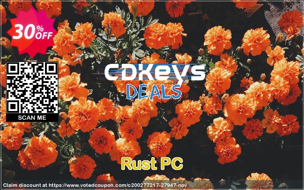 Rust PC Coupon, discount Rust PC Deal. Promotion: Rust PC Exclusive Easter Sale offer 