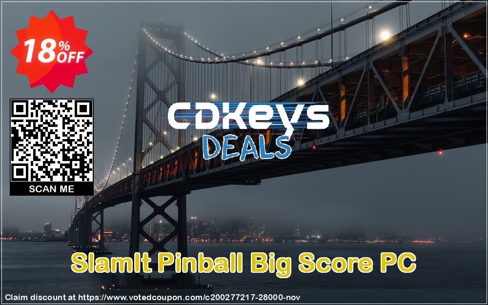 SlamIt Pinball Big Score PC Coupon, discount SlamIt Pinball Big Score PC Deal. Promotion: SlamIt Pinball Big Score PC Exclusive Easter Sale offer 