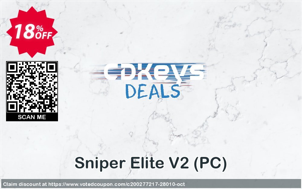 Sniper Elite V2, PC  Coupon, discount Sniper Elite V2 (PC) Deal. Promotion: Sniper Elite V2 (PC) Exclusive Easter Sale offer 