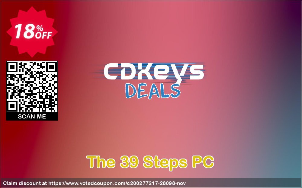 The 39 Steps PC Coupon, discount The 39 Steps PC Deal. Promotion: The 39 Steps PC Exclusive Easter Sale offer 