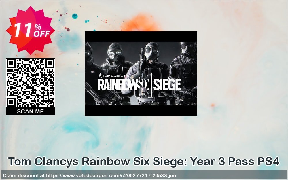 Tom Clancys Rainbow Six Siege: Year 3 Pass PS4 Coupon, discount Tom Clancys Rainbow Six Siege: Year 3 Pass PS4 Deal. Promotion: Tom Clancys Rainbow Six Siege: Year 3 Pass PS4 Exclusive Easter Sale offer 