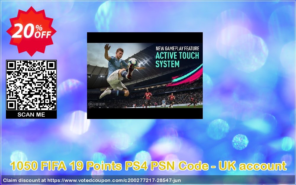 1050 FIFA 19 Points PS4 PSN Code - UK account Coupon Code Jun 2024, 20% OFF - VotedCoupon