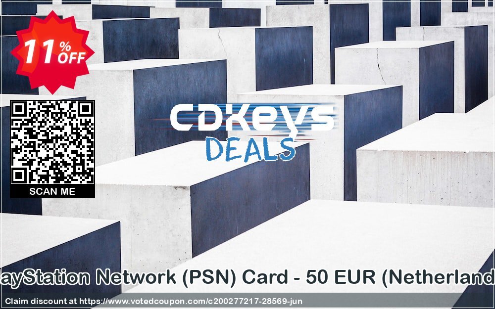 PS Network, PSN Card - 50 EUR, Netherlands 