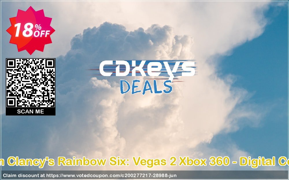 Tom Clancy's Rainbow Six: Vegas 2 Xbox 360 - Digital Code Coupon, discount Tom Clancy's Rainbow Six: Vegas 2 Xbox 360 - Digital Code Deal. Promotion: Tom Clancy's Rainbow Six: Vegas 2 Xbox 360 - Digital Code Exclusive Easter Sale offer 