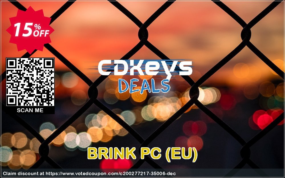 BRINK PC, EU  Coupon, discount BRINK PC (EU) Deal 2024 CDkeys. Promotion: BRINK PC (EU) Exclusive Sale offer 