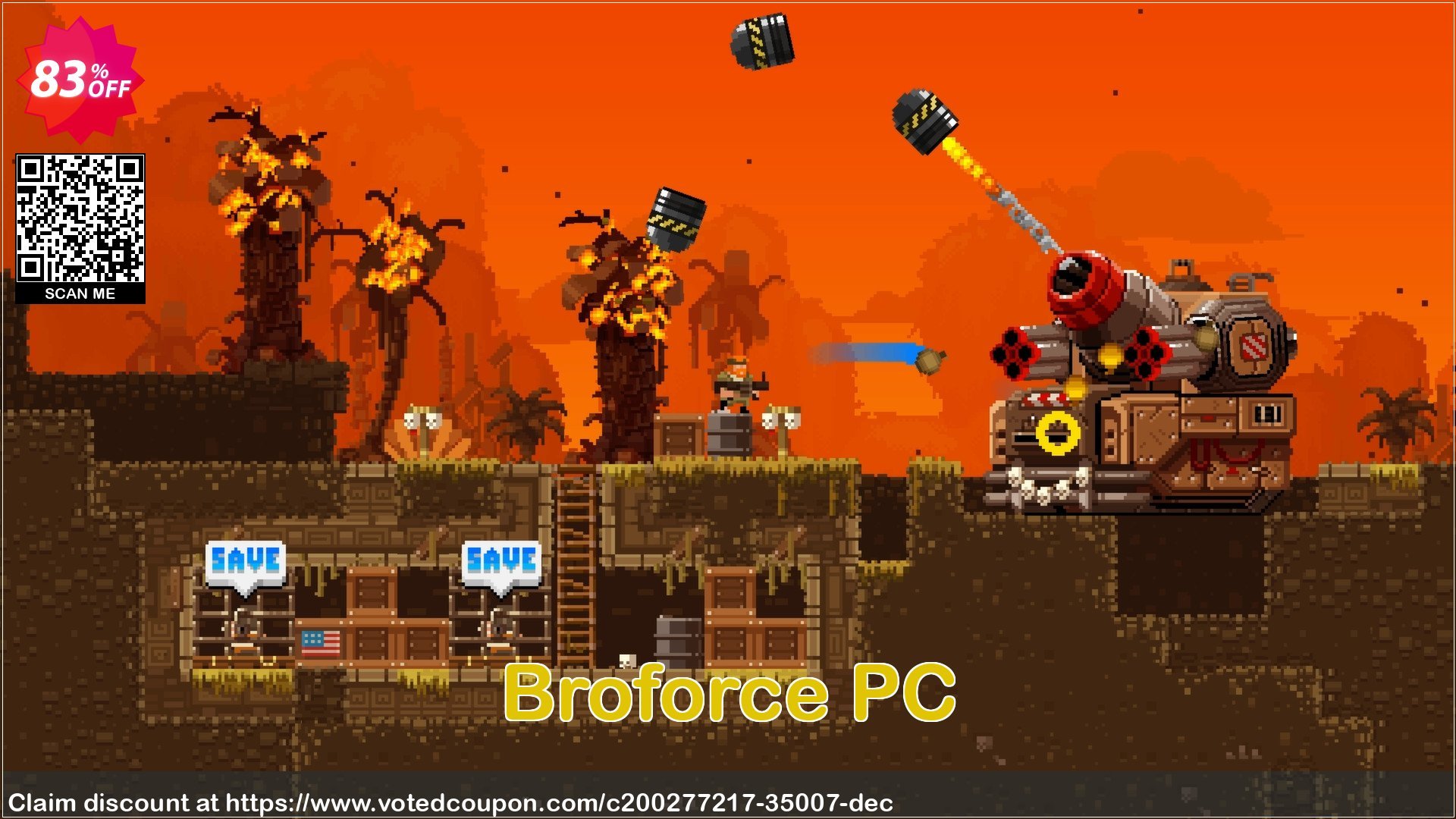 Broforce PC Coupon, discount Broforce PC Deal 2024 CDkeys. Promotion: Broforce PC Exclusive Sale offer 