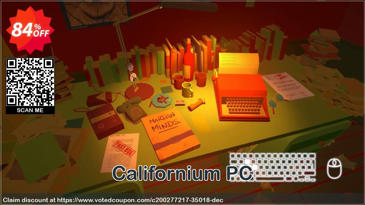 Californium PC Coupon, discount Californium PC Deal 2024 CDkeys. Promotion: Californium PC Exclusive Sale offer 